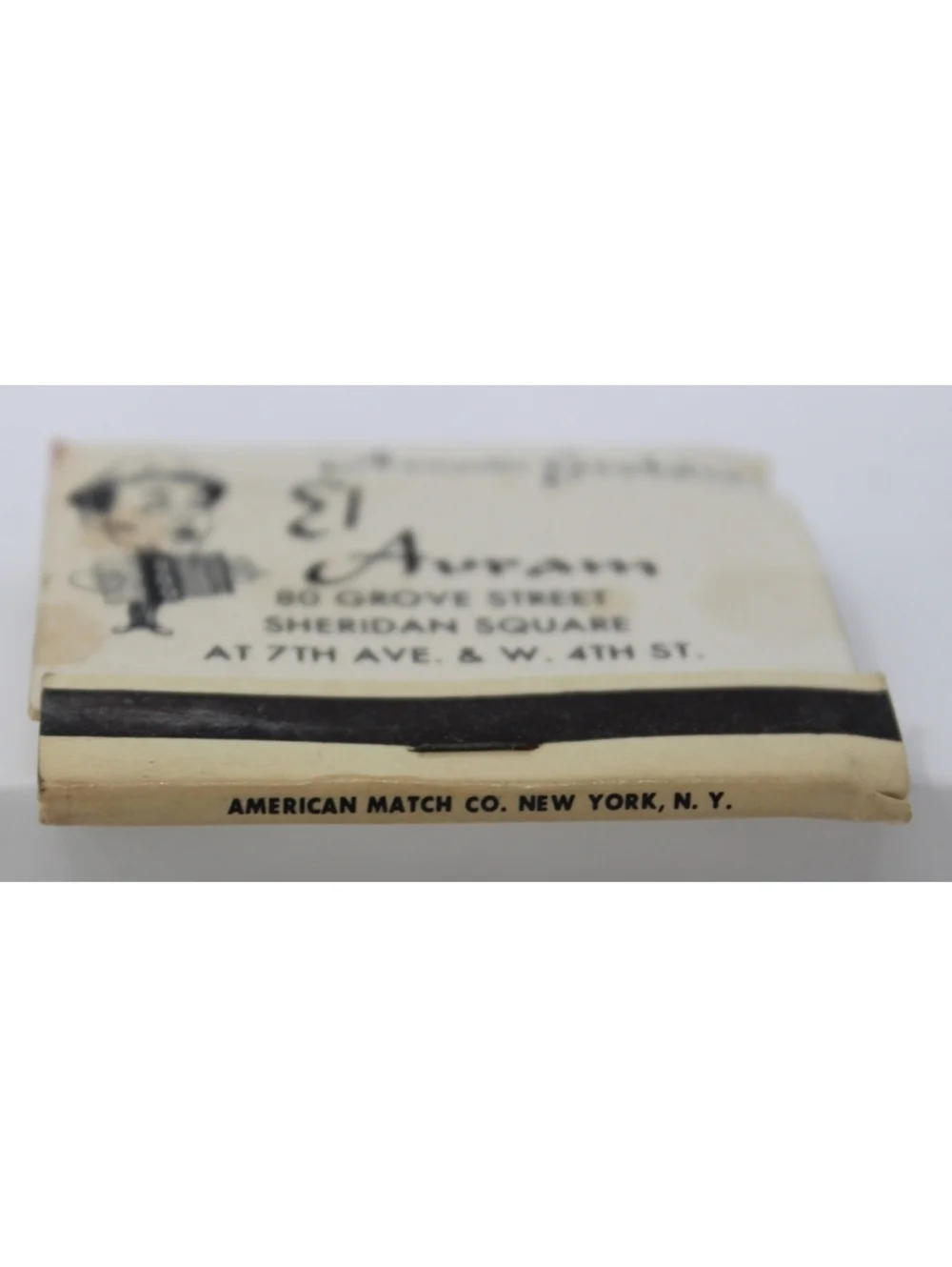Vintage 60s Matchbook Avram Grobard's El Avram New York Mediterranean Night Club